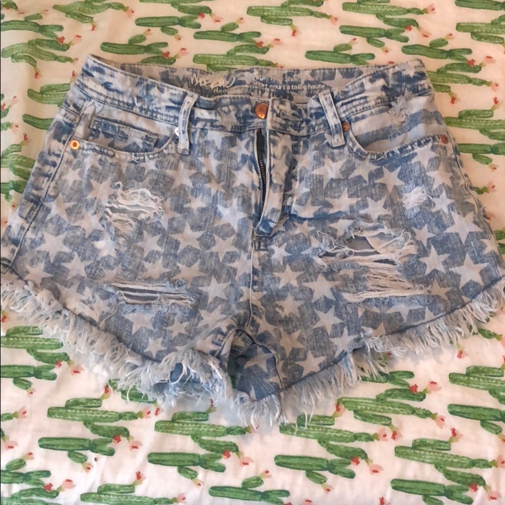 Mossimo High Waisted Stars n Stripes Shorts
